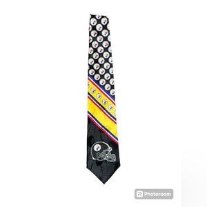 Vintage 1996 Pittsburgh Steelers NFL 100% silk mens necktie